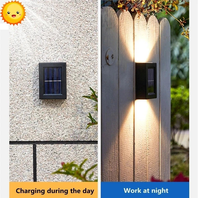 Waterproof Solar LED Wall Light – Outdoor Sensor Street Lamp for Garden Decoration and Exterior Lighting